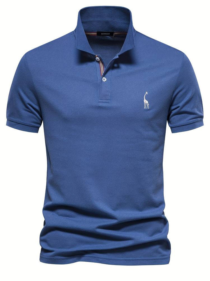 "Elegante heren polo in beige, blauw en bordeaux rood met hoogwaardige afwerking, perfecte balans tussen stijl en comfort."