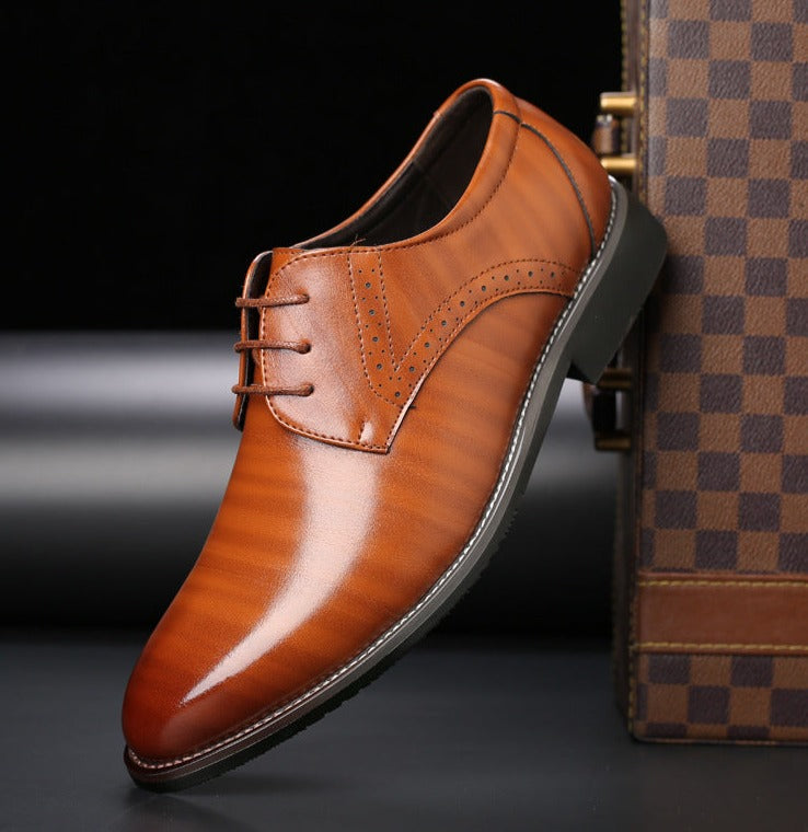 Comfortabele elegante heren veterschoenen, geschikt voor diverse stijlen, van zakelijk tot casual chic.