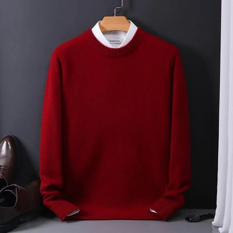 "Elegante kasjmier trui in diverse kleuren, zachte luxe stof, ideaal voor stijl en comfort op koude dagen."