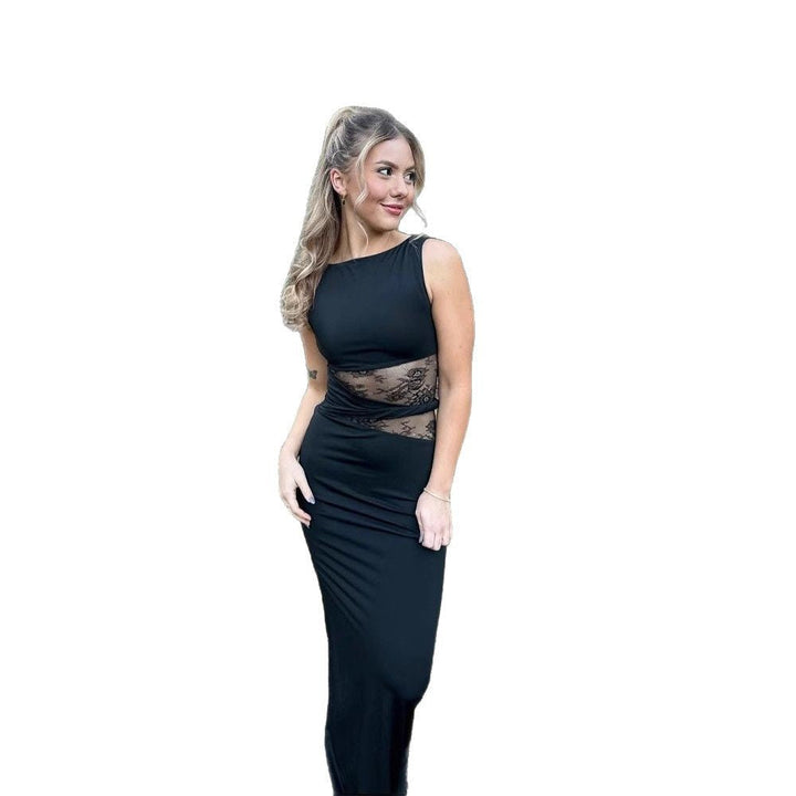 Glamoureuze dames feestjurk met fishtail design, lange formele jurk voor avondkleding en recepties.