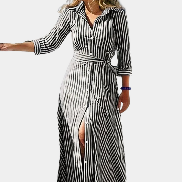 Maxi damesjurk, lange en vloeiende zomerjurk. Elegant, comfortabel en veelzijdig voor casual dagen of feestelijke momenten.