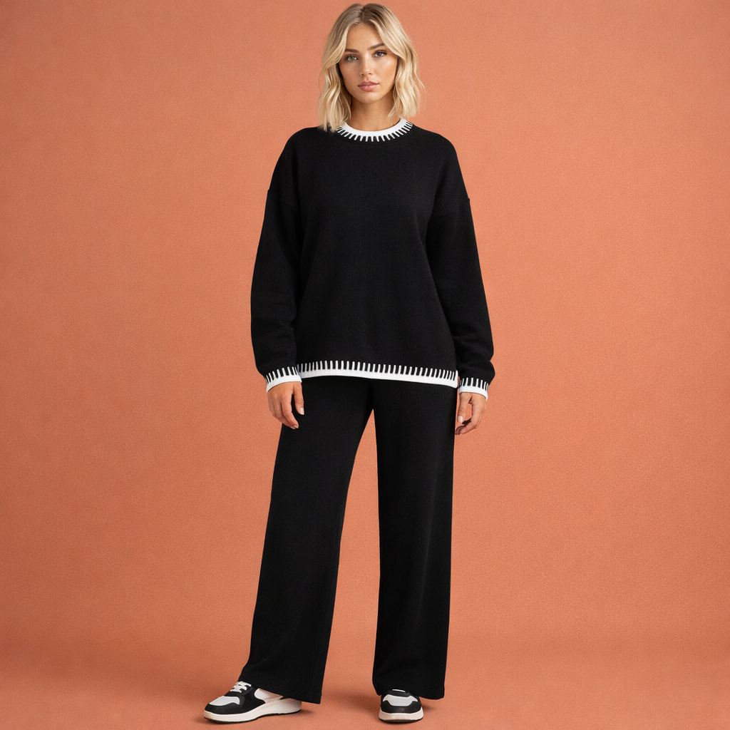 Chique en comfortabele losvallende dames set, ideaal voor een elegante look.