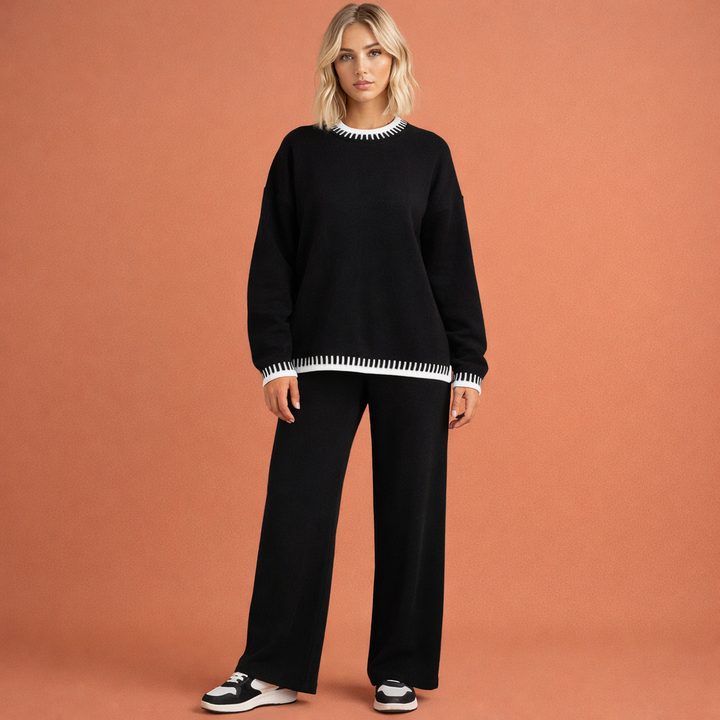 Chique en comfortabele losvallende dames set, ideaal voor een elegante look.