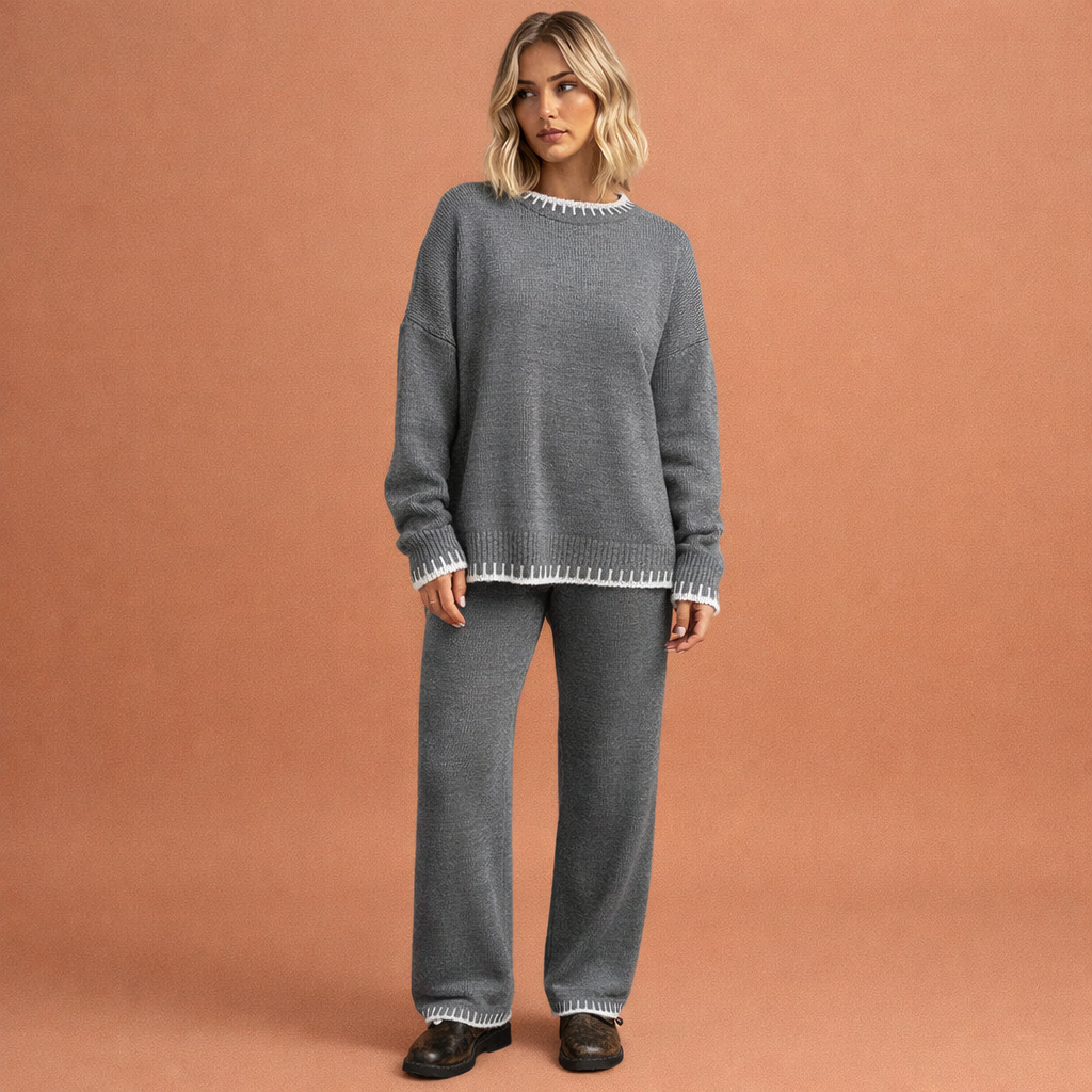 Comfortabele losvallende dames set, elegant en casual voor elke gelegenheid.