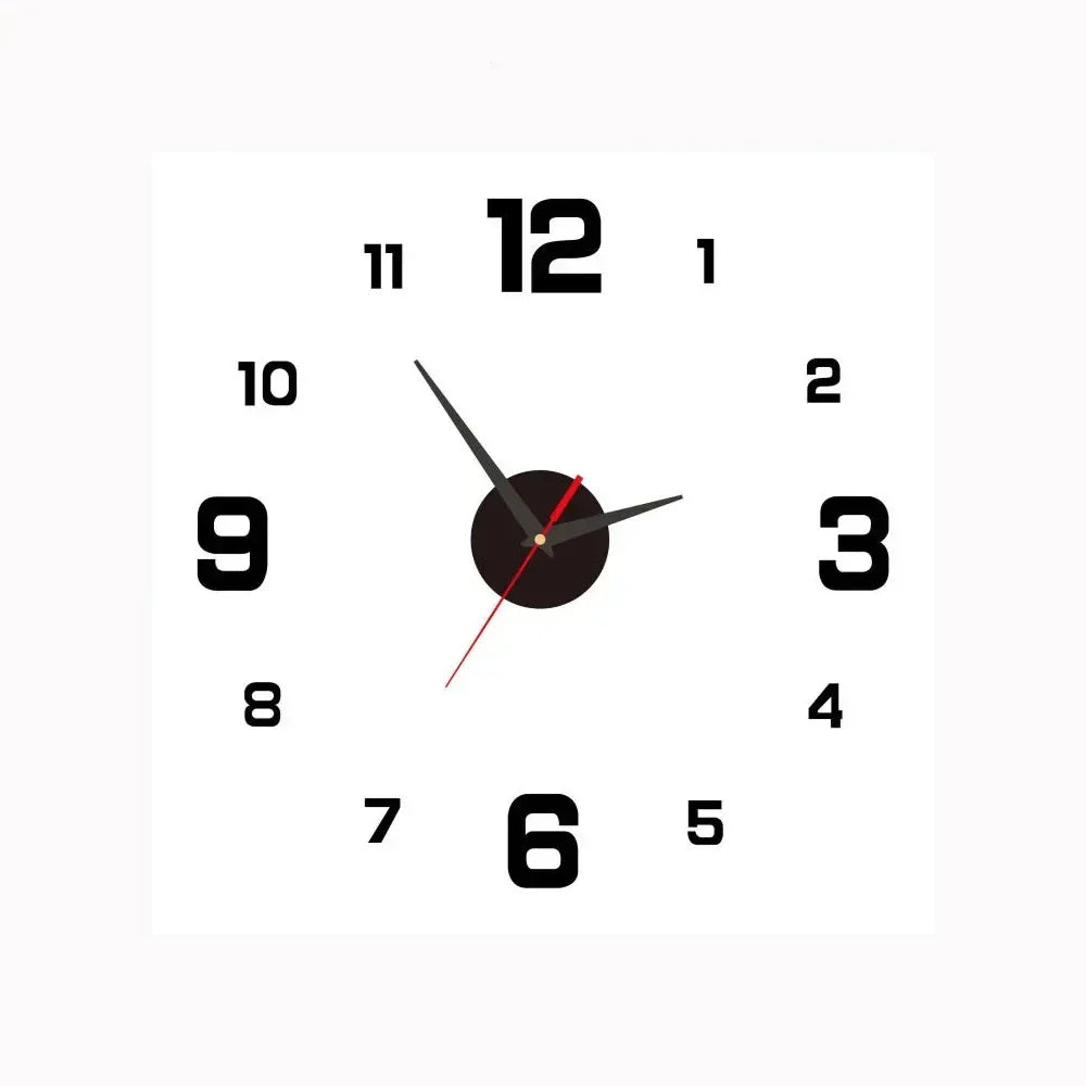Elegante minimalistische wandklok, stille kwartsuurwerk, 30 cm diameter, klassiek-modern ontwerp, decoratief voor elk interieur