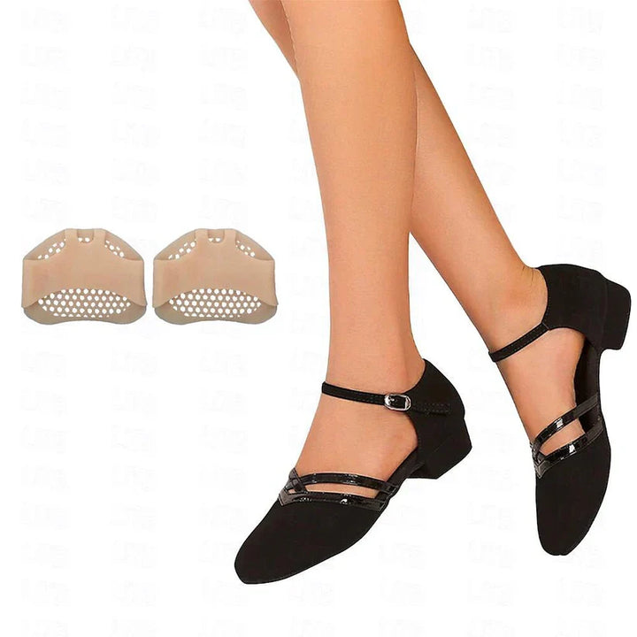 "Elegante moderne dames dansschoenen, ademend materiaal, open teen design, geschikt voor ballroom, salsa en latin."