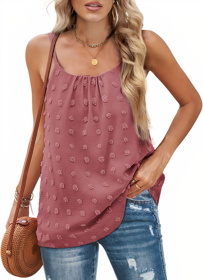 Elegante mouwloze damesblouse, chique design, comfortabele pasvorm, perfect voor elke gelegenheid, modieuze stijl.