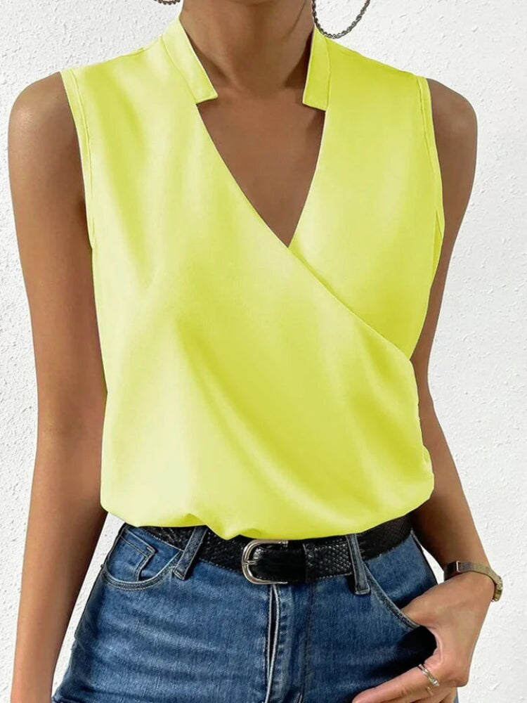 Elegante mouwloze damestop voor elke gelegenheid, verkrijgbaar in diverse kleuren, met moderne stijl en hoogwaardig materiaal