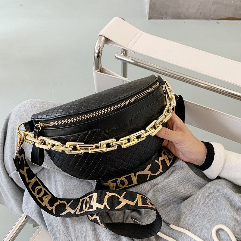 Compacte Shana dames crossbody tas, ook draagbaar als heuptasje of schoudertas, in modieus kunstleer.