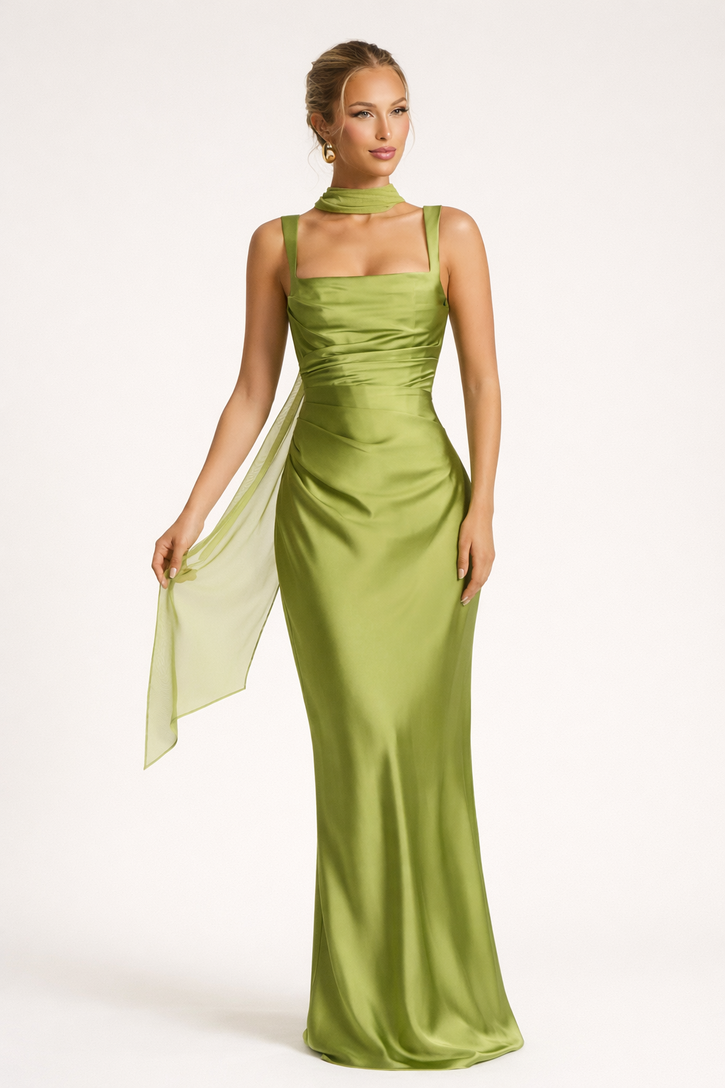 Elegante strapless damesjurk, perfect voor avonden en feesten, met slanke pasvorm.