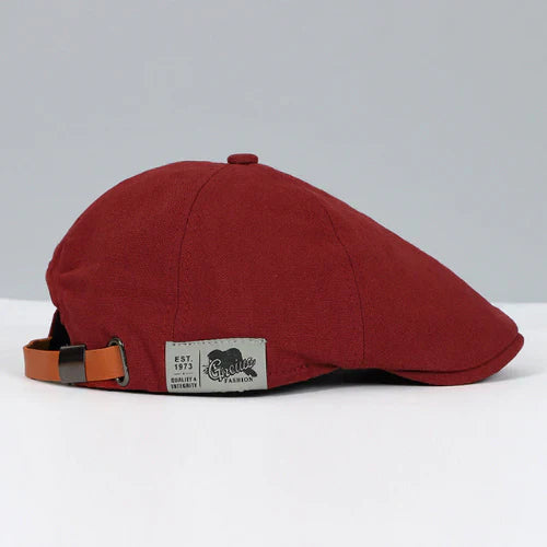 "Elegante verstelbare baret voor mannen, klassieke stijl, lichtgewicht en ademend, verkrijgbaar in zwart, rood, blauw, geel, 