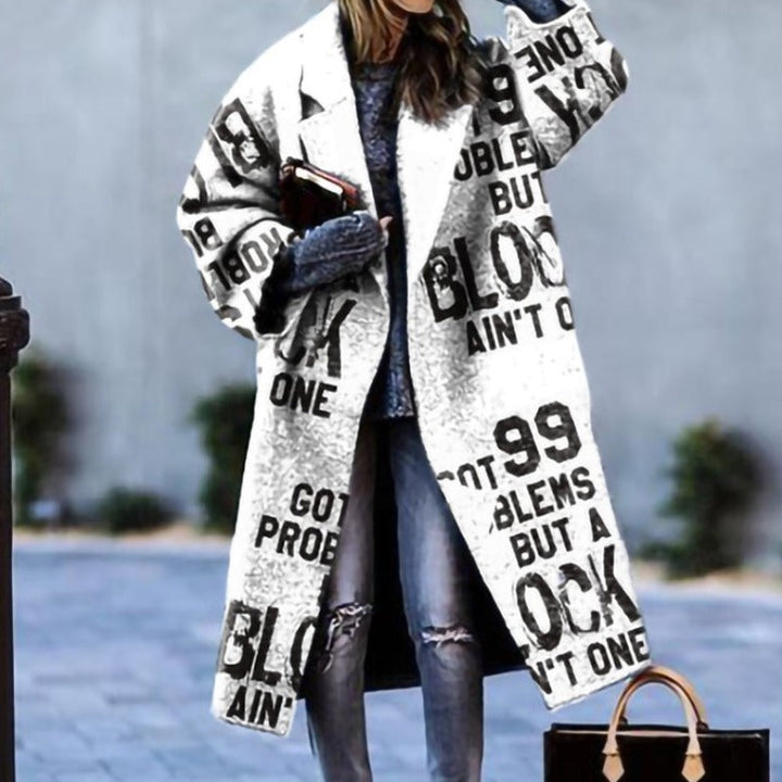 "Elegante warme wollen damesjas Barbara met tailleriem, verfijnd ontwerp, hoogwaardig wol, winterkleding."
