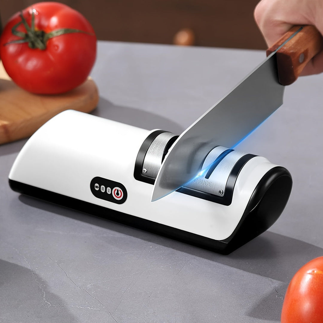 Elektrische Keuken Messenslijper H8: Houd je messen vlijmscherp met deze handige keukenhulp.