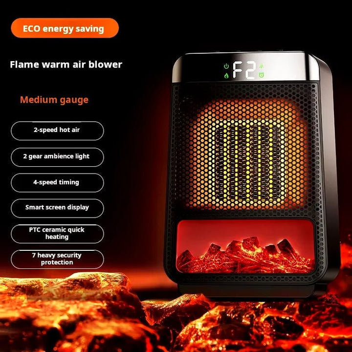Moderne energiezuinige elektrische kachel, naadloos in elk interieur. Snelle, veilige en comfortabele warmte.