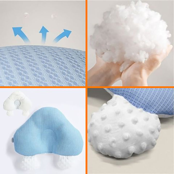 Veilig ergonomisch baby slaapkussen, biedt optimale ondersteuning voor het hoofdje van pasgeboren baby's.