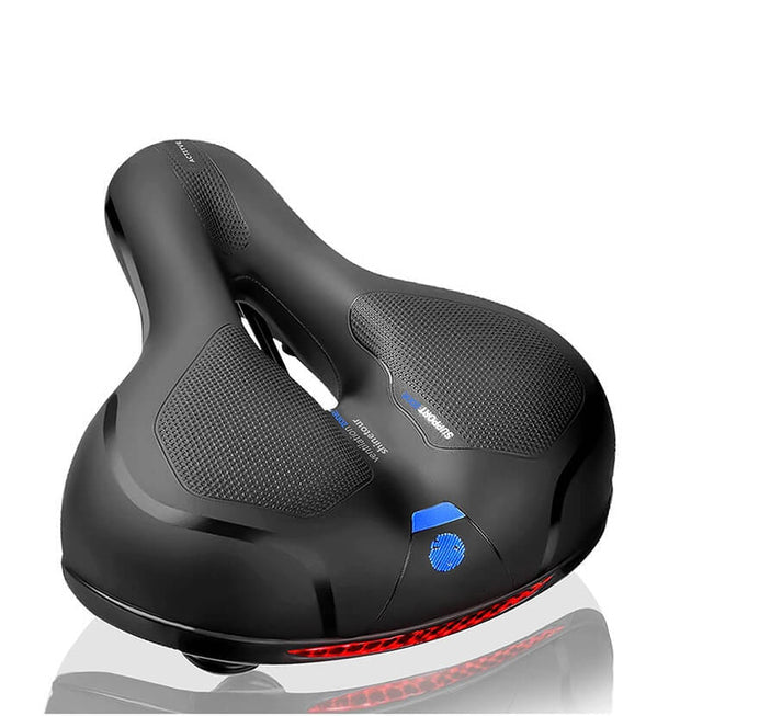 Schokabsorberend ergonomisch fietszadel, perfect voor off-road mountainbike avonturen en comfort.
