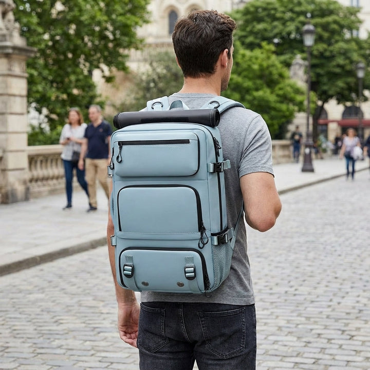 Ergonomische Safebound unisex rugzak voor sport en weekend, waterdicht en met laptopvak.