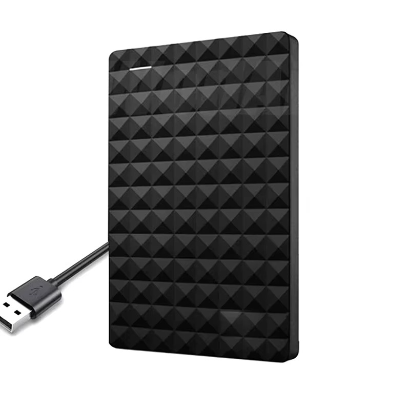 Externe harde schijf 2TB USB 3.0 voor snelle dataopslag en back-up.