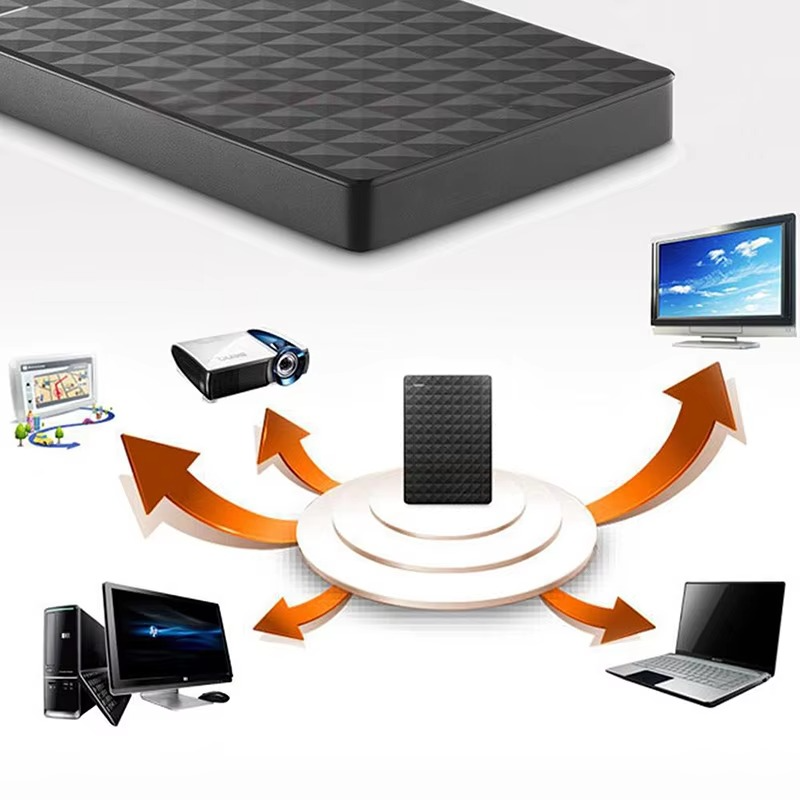 Draagbare externe harde schijf 2TB USB 3.0, essentieel voor veilige gegevensback-up en opslag.