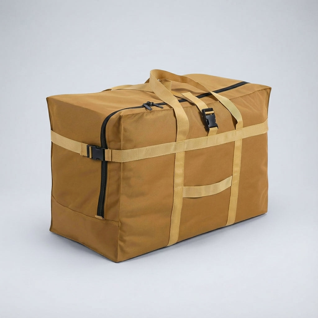 Duurzame FlexHaul duffel reistas, waterbestendig, extra groot en gemakkelijk vouwbaar voor opslag.