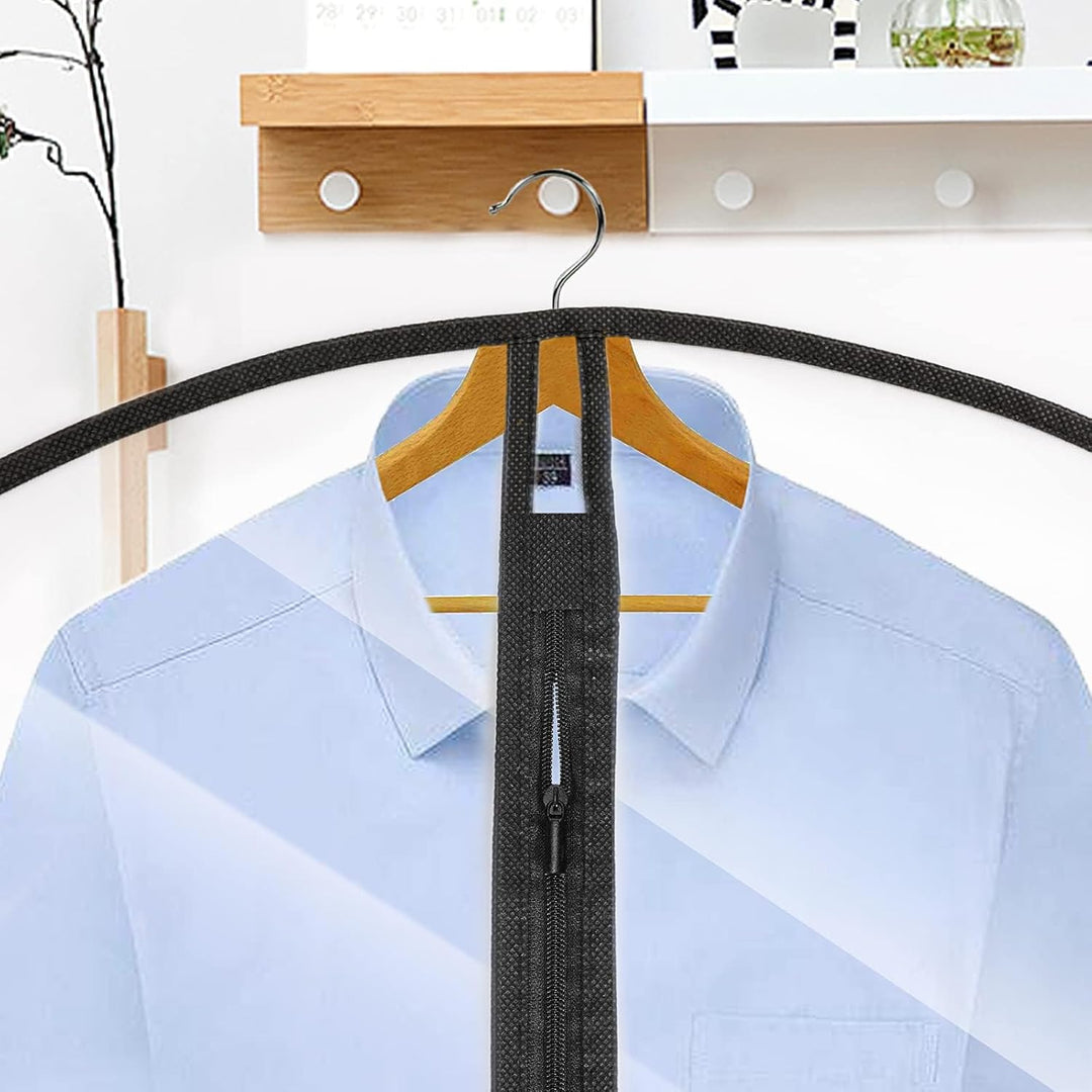 Ademende stofhoes (160 cm) voor jurken en gewaden, beschermt tegen stof en zorgt voor ventilatie.