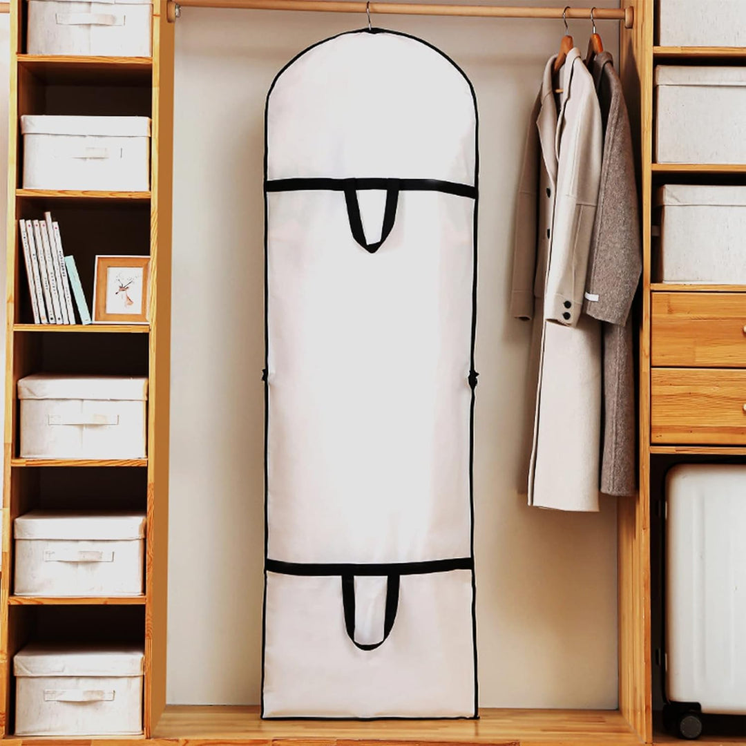 Zeer lange kledingtas (160 cm) speciaal ontworpen voor extra lange jurken en gewaden.