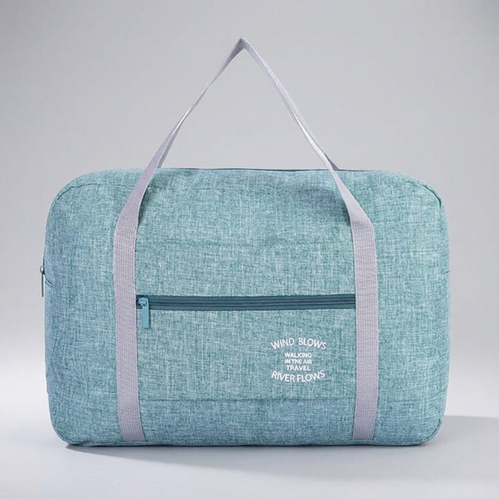 Stijlvolle opvouwbare weekendtas/duffelbag van Foldara, perfect voor korte trips of als extra bagage.