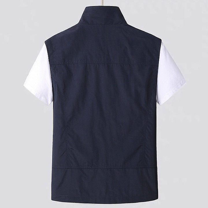 Praktisch heren zomer vest zonder mouwen, voorzien van talloze zakken, perfect voor casual gebruik of avonturen.