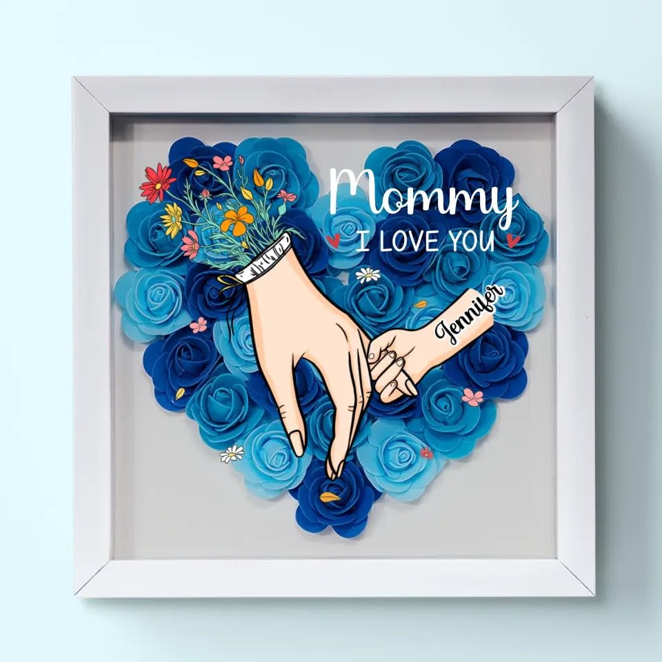 Hartvormige bloemenlijst, een persoonlijk Moederdag cadeau dat het interieur verfraait.