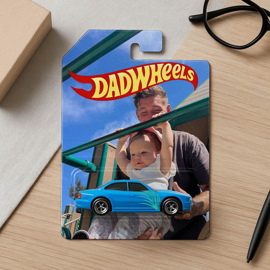 Fotocadeau: doos voor speelgoedauto met jouw foto, een dierbare herinnering.