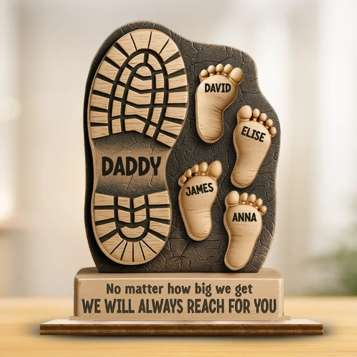 Handgemaakte houten plaquette, gepersonaliseerd geschenk voor heren. Perfect als uniek Vaderdag of familie cadeau.