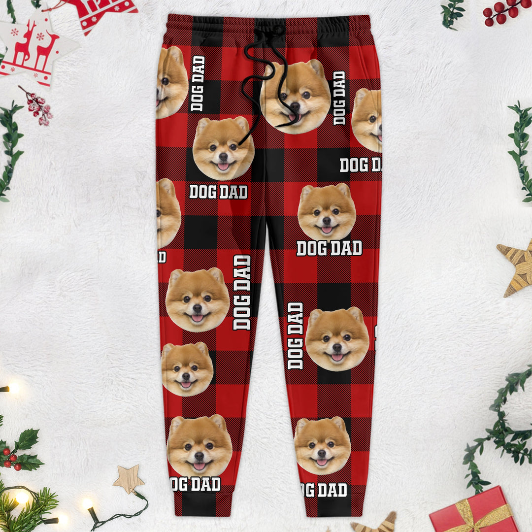 Gepersonaliseerde joggingbroek met unieke huisdierfoto, voor dames, heren en kinderen. Comfortabele, custom sweatpants.