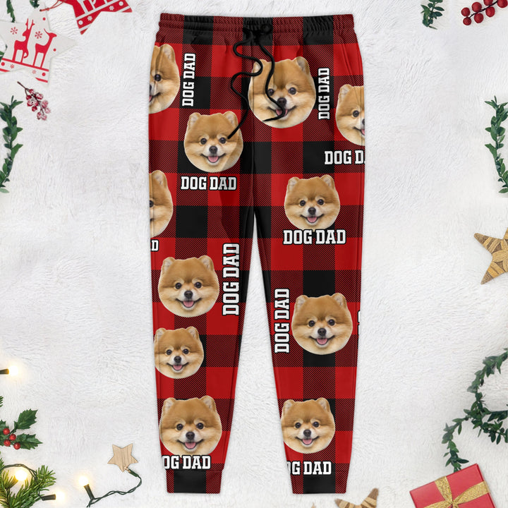 Gepersonaliseerde joggingbroek met unieke huisdierfoto, voor dames, heren en kinderen. Comfortabele, custom sweatpants.