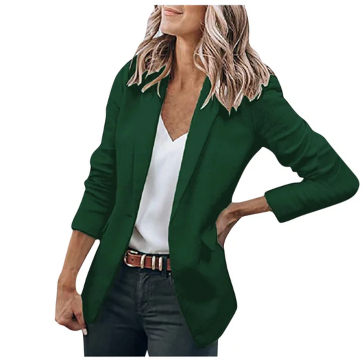 Elegante getailleerde dames blazer, ideaal als avondkleding. Geeft een chique en stijlvolle uitstraling.