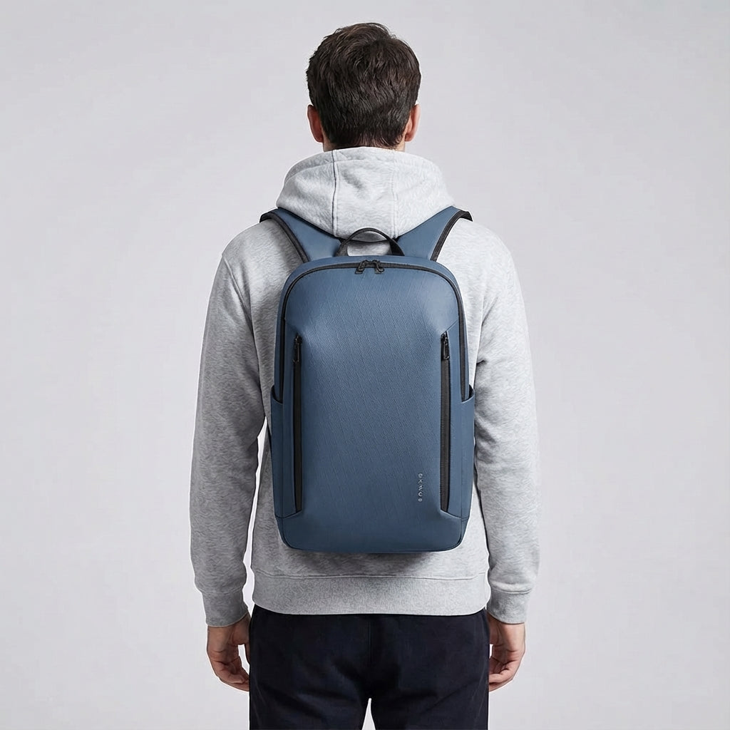 Robuuste Transitex laptoprugzak, ideaal voor reizen en school. Deze duurzame tas beschermt al je spullen.