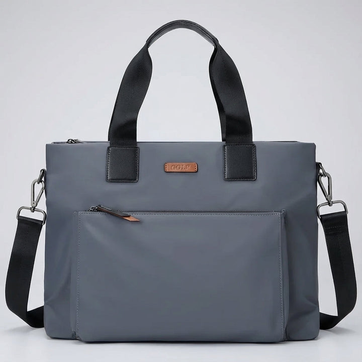 Veelzijdige MetroBrief laptoptas van canvas, ideaal voor heren en dames als zakelijke werktas, reistas of schoudertas.