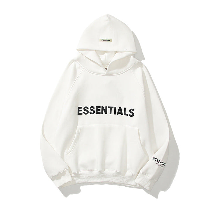 "Grijze heren hoodie met verstelbare capuchon en kangoeroezak, regular-fit en gemaakt van zachte, ademende katoenmix."