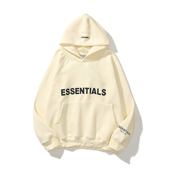 "Grijze heren hoodie met verstelbare capuchon en kangoeroezak, regular-fit en gemaakt van zachte, ademende katoenmix."
