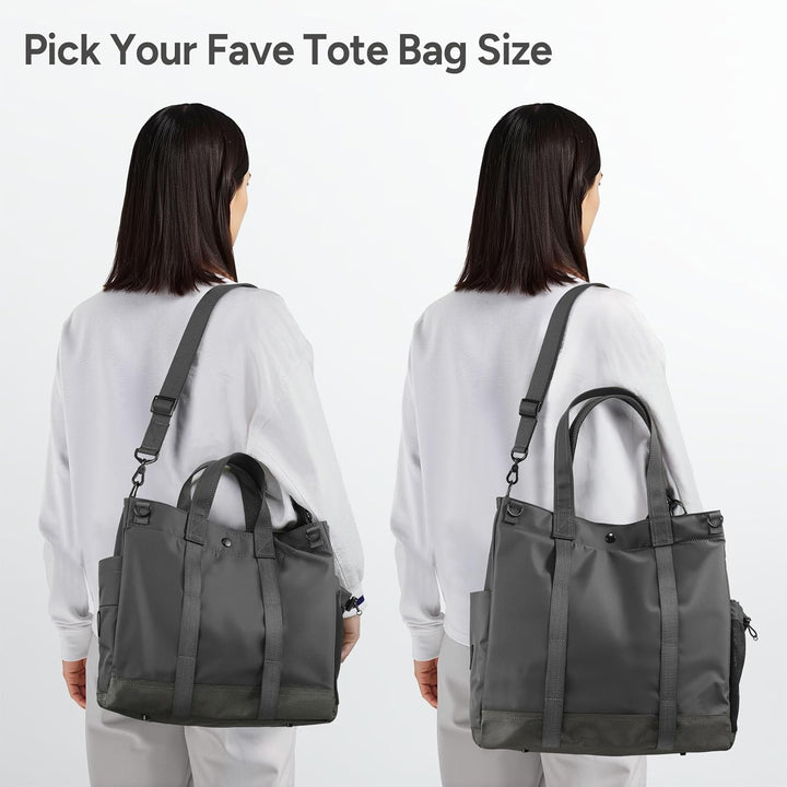 MetroCarry crossbody laptop tas, grijs, met verstelbare riem; een praktische en moderne werktas.