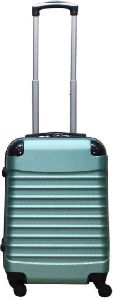 Complete 2-delige hardcase bagageset in groen, de perfecte ABS rolkoffer voor je reis.