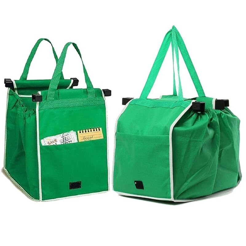 Slimme, ruime herbruikbare boodschappentas. EcoCarry opvouwbare draagtas voor supermarkt en milieuvriendelijke boodschappen.