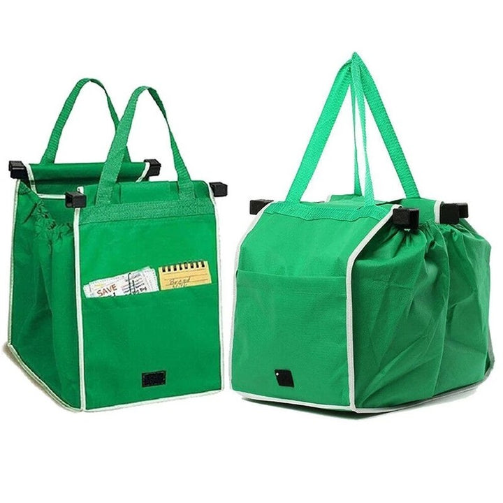 Slimme, ruime herbruikbare boodschappentas. EcoCarry opvouwbare draagtas voor supermarkt en milieuvriendelijke boodschappen.