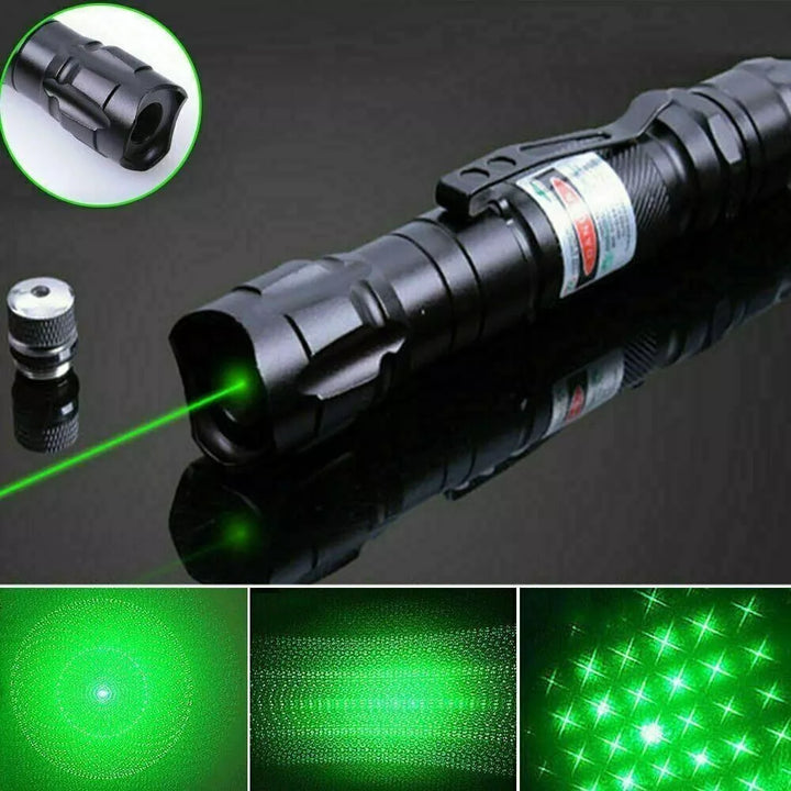 Groene oplaadbare laserpointer voor precieze presentaties & astronomie. Ideaal voor leraren & sterrenkijkers.