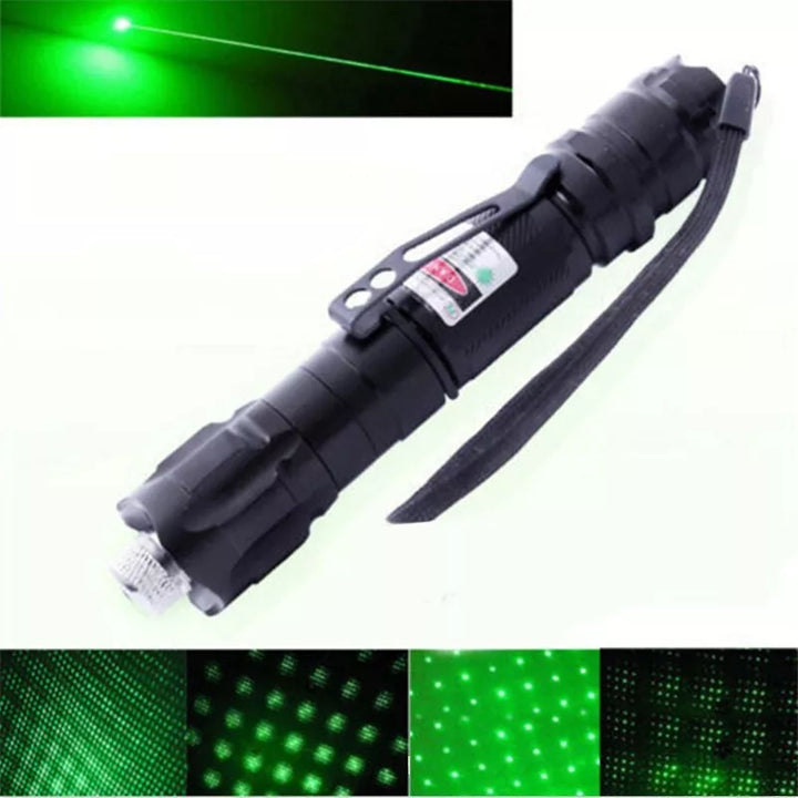 Handige groene laserpointer, oplaadbaar met USB, betrouwbaar voor presentaties en outdoor gebruik.