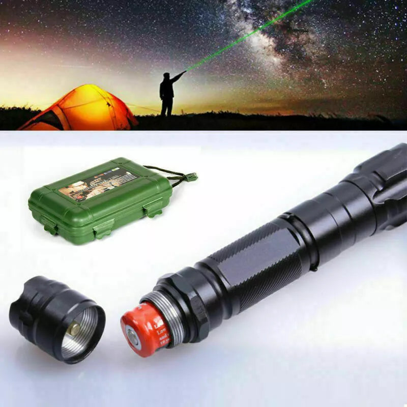 Unisex groene laser aanwijzer, USB oplaadbaar, perfect voor heldere presentaties & outdoor avonturen.