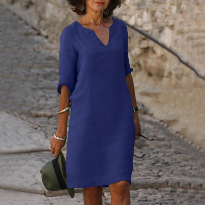 Groene maxi zomerjurk dames. Ademend en comfortabel, perfect voor warme zomerdagen.