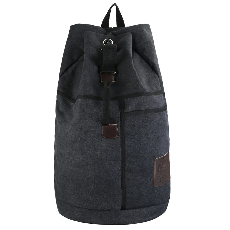 Veelzijdige TrekMate canvas reisrugzak in legergroen, khaki of zwart; perfect voor wandelen en outdoor avontuur.