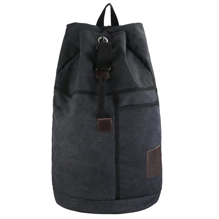 Veelzijdige TrekMate canvas reisrugzak in legergroen, khaki of zwart; perfect voor wandelen en outdoor avontuur.