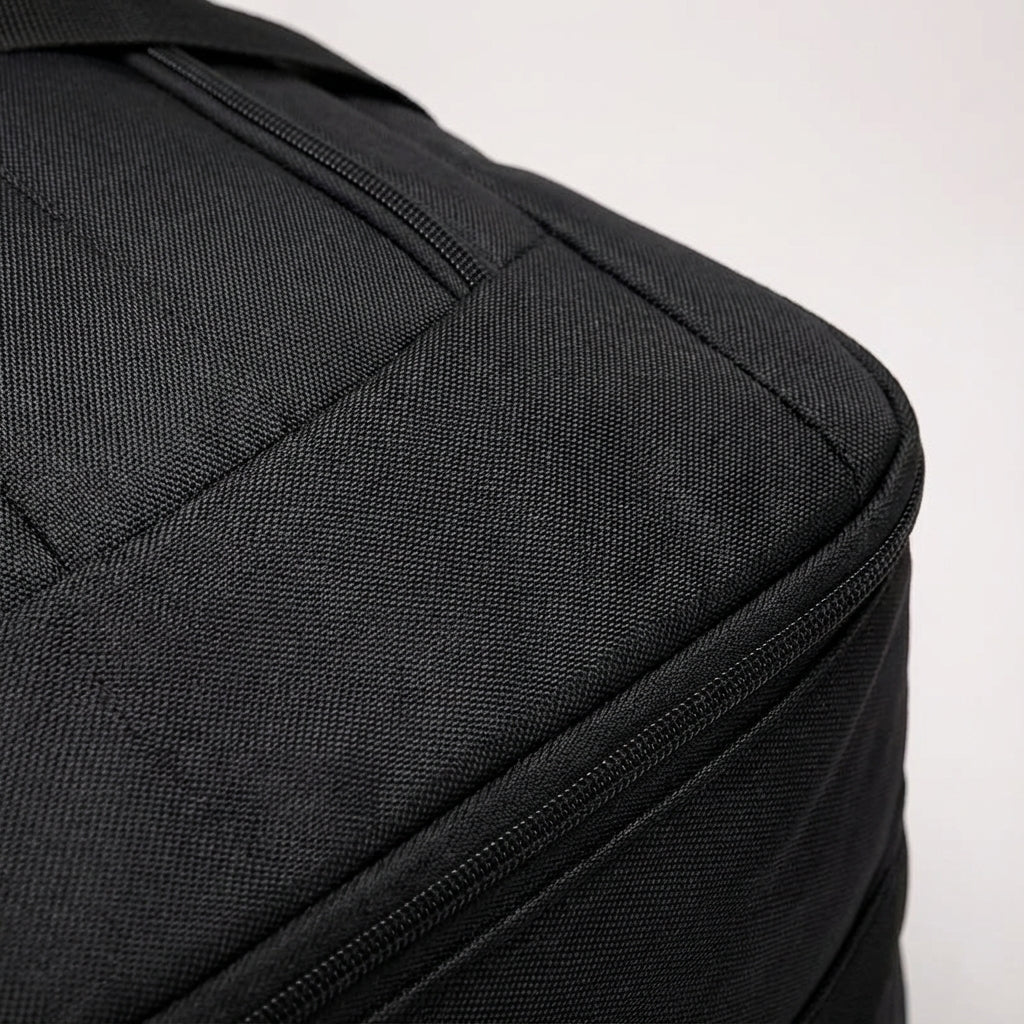 Unisex opvouwbare trolley met uitschuifbaar handvat en stevige wielen, moeiteloos te trekken als reisaccessoire.