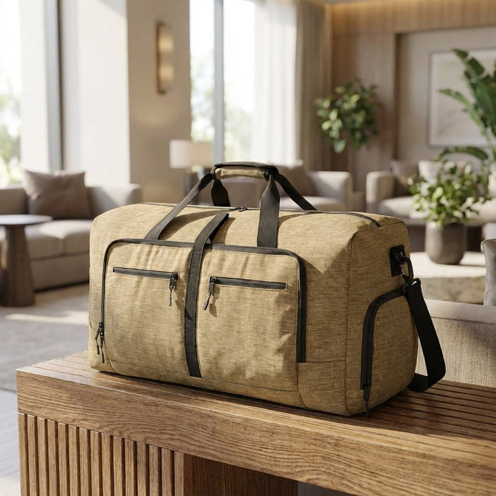 Grote opvouwbare reistas voor lichtgewicht reizen, ideaal als compacte weekendtas of extra bagage.